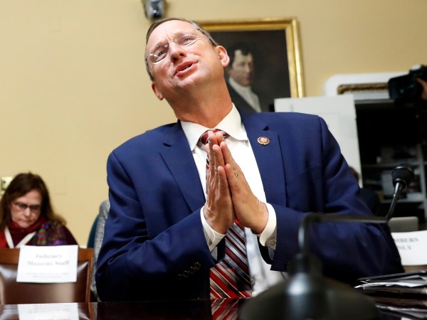 House Judiciary Committee ranking member Rep. Doug Collins, R-Ga., during a House Rules Committee hearing on the impeachment against President Donald Trump, Tuesday, Dec. 17, 2019, on Capitol Hill in Washington. (AP Photo/Jacquelyn Martin, Pool)