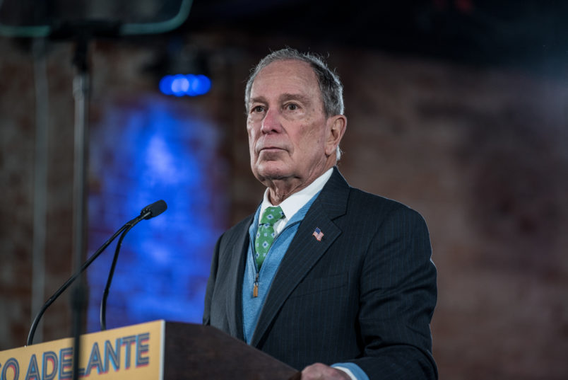 EL PASO, TX - JANUARY 29: Democratic presidential candidate Mike Bloomberg announces his new Latino policy “El Paso Adelante” (the path forward) at a campaign rally on January 29, 2020 in El Paso, Texas. (Photo by Cengiz Yar/Getty Images)