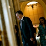 WASHINGTON, DC - FEBRUARY 3: U.S. Senator Mitt Romney (R-UT) walks near the Senate chamber in the U.S. Capitol on February 3, 2020 in Washington D.C., United States. Closing arguments begin Monday after the Senate voted to block witnesses from appearing in the impeachment trial. The final vote is expected on Wednesday. (Photo by Alex Edelman/Getty Images)
