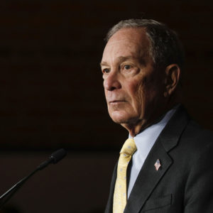 DETROIT, MI - FEBRUARY 04: Democratic presidential candidate Mike Bloomberg holds a campaign rally on February 4, 2020 in Detroit, Michigan. (Photo by Bill Pugliano/Getty Images)