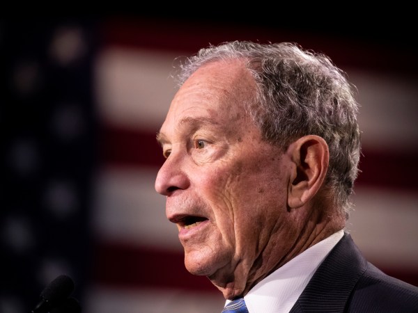 NASHVILLE, TN - FEBRUARY 12:  Democratic presidential candidate former New York City Mayor Mike Bloomberg delivers remarks during a campaign rally on February 12, 2020 in Nashville, Tennessee. Bloomberg is holding the rally to mark the beginning of early voting in Tennessee ahead of the Super Tuesday primary on March 3rd.  (Photo by Brett Carlsen/Getty Images) *** Local Caption *** Mike Bloomberg