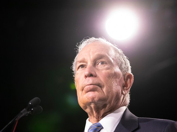 NASHVILLE, TN - FEBRUARY 12:  Democratic presidential candidate former New York City Mayor Mike Bloomberg delivers remarks during a campaign rally on February 12, 2020 in Nashville, Tennessee. Bloomberg is holding the rally to mark the beginning of early voting in Tennessee ahead of the Super Tuesday primary on March 3rd.  (Photo by Brett Carlsen/Getty Images) *** Local Caption *** Mike Bloomberg