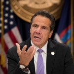 NEW YORK, NY - SEPTEMBER 14: New York Governor Andrew Cuomo speaks during a press conference at his Midtown Manhattan office, September 14, 2018 in New York City. Cuomo discussed his primary night election victory as well as a range of other topics. (Photo by Drew Angerer/Getty Images)