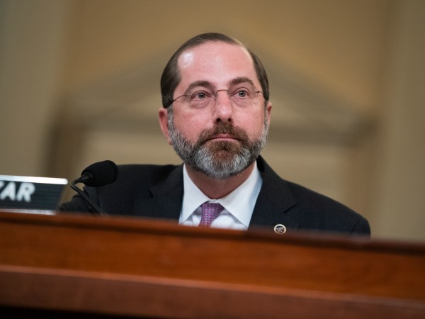 UNITED STATES - FEBRUARY 27: HHS Secretary Alex Azar, testifies during the House Ways and Committee hearing on the Health and Human Services FY2021 budget in Longworth Building on Thursday, February 27, 2020. (Photo By Tom Williams/CQ Roll Call)