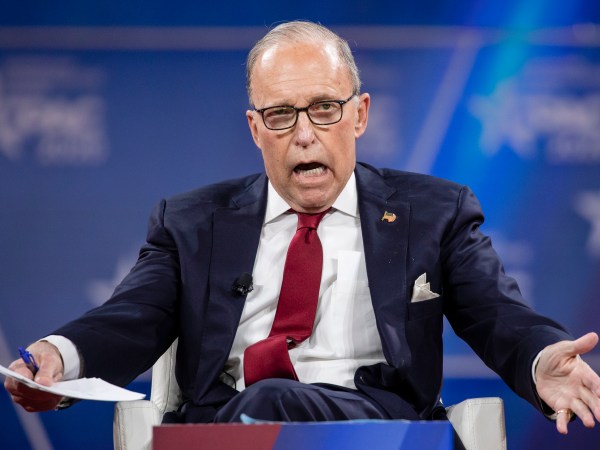 NATIONAL HARBOR, MD - FEBRUARY 28: Larry Kudlow, Director of the White House National EconomicCouncil, speaks at the Conservative Political Action Conference 2020 (CPAC) hosted by the American Conservative Union on February 28, 2020 in National Harbor, MD. (Photo by Samuel Corum/Getty Images) *** Local Caption *** Larry Kudlow