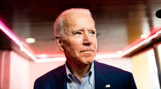 LOS ANGELES, CALIFORNIA - MARCH 3, 2020: Democratic Presidential candidate former Vice President Joe Biden meets California voters at the famous Roscoe's House of Chicken and Waffles in Los Angeles, California on Tuesday March 3, 2020. (Photo by Melina Mara/The Washington Post)