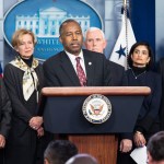 WASHINGTON, DC, UNITED STATES - MARCH 4, 2020:Dr. Ben Carson, United States Secretary of Housing and Urban Development, speaking at the Coronavirus Task Force press conference.