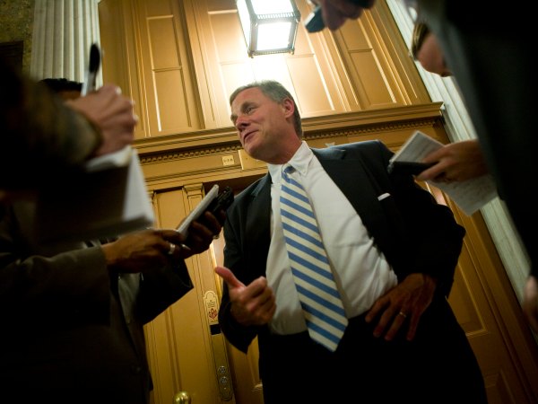 WASHINGTON  - JUNE 7:  on Capitol Hill June 7, 2007 in Washington, DC.  The Senate voted against cloture for a second time today on S1348, the current immigration reform bill.  (Photo by Brendan Smialowski/Getty Images)