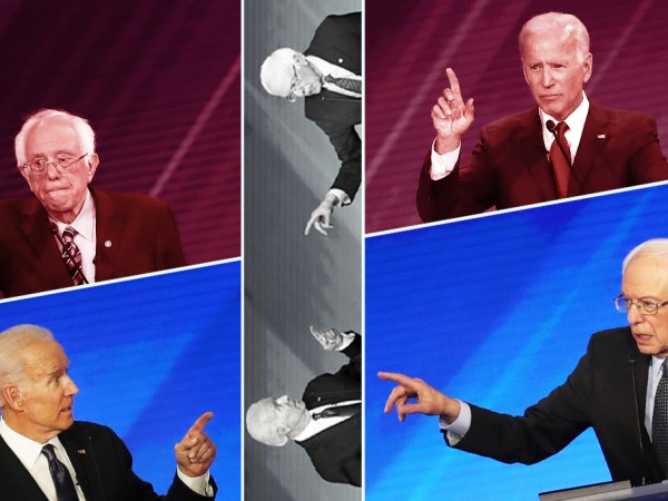 Sen. Bernie Sanders (I-VT) and former Vice President Joe Biden.