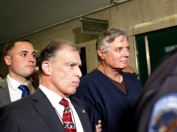 NEW YORK, NY - JUNE 27: Donald Trump's former campaign chairman Paul Manafort, exiting his arraignment in New York County Criminal Court, plead not guilty to state mortgage fraud charges on June 27, 2019 in New York City. (Photo by Yana Paskova/Getty Images)