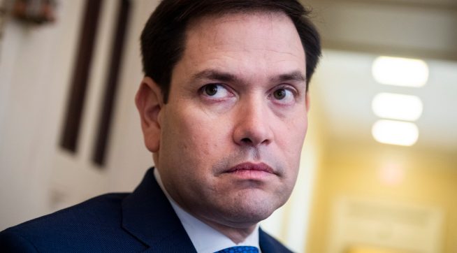UNITED STATES - FEBRUARY 11: Sen. Marco Rubio, R-Fla., arrives for the Senate Policy luncheons in the Capitol on Tuesday, February 11, 2020. (Photo By Tom Williams/CQ Roll Call)