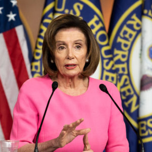 WASHINGTON, DC, UNITED STATES - MARCH 26, 2020:U.S. Representative Nancy Pelosi (D-CA) speaks at her weekly press conference.