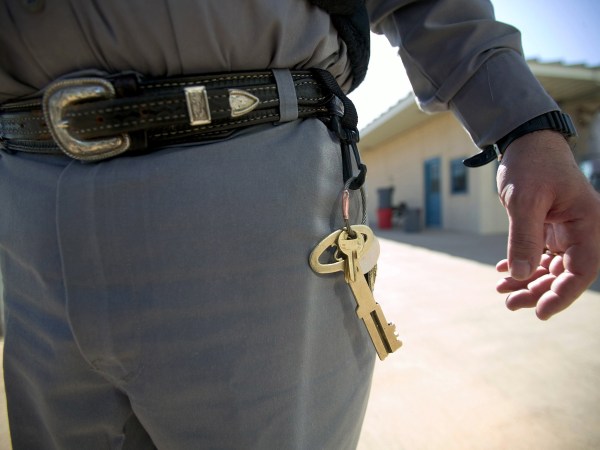 A prison guard in Iowa Park, Texas. (Photo by Robert Nickelsberg/Getty Images)