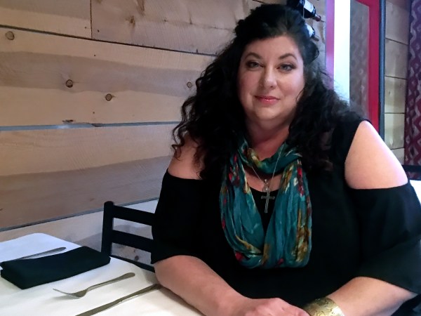 Tara Reade poses for a photo during an interview with The Associated Press on April 4, 2019, in Nevada City, Calif. (AP Photo/Donald Thompson)