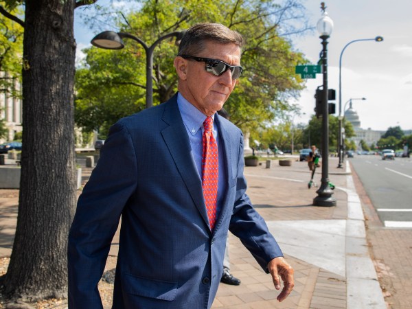 Michael Flynn, President Donald Trump's former national security adviser, leaves the federal court following a status conference with Judge Emmet Sullivan, in Washington, Tuesday, Sept. 10, 2019.  (AP Photo/Manuel Balce Ceneta)