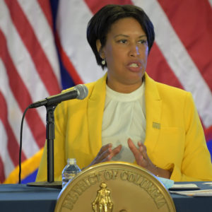WASHINGTON, DC - MAY 13: DC Mayor Muriel Bowser held a press conference to give an update on how the city is adjusting to the coronavirus pandemic in Washington, DC on May 13, 2020. (Photo by John McDonnell/The Washington Post)