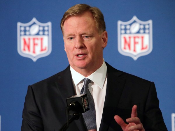 NFL commissioner Roger Goodell speaks during a news conference after the football leagues' meeting in Irving, Texas, Wednesday, Dec. 12, 2018. (AP Photo/LM Otero)