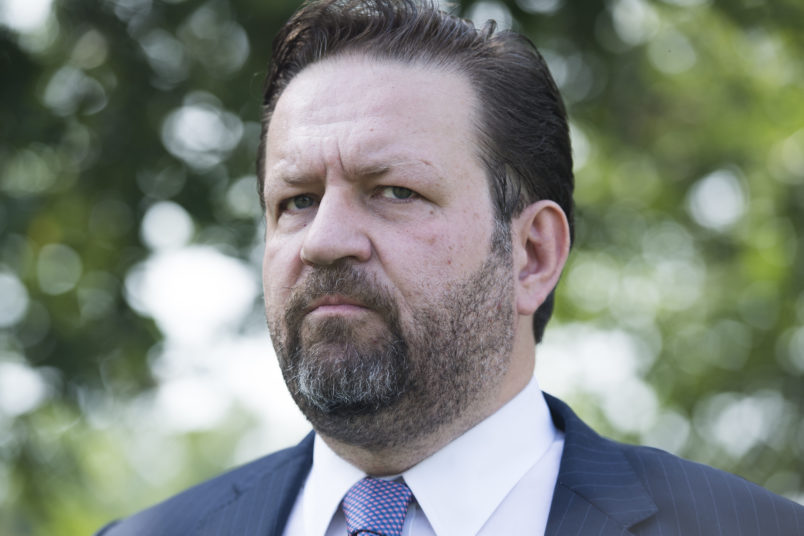 UNITED STATES - SEPTEMBER 07: Sebastian Gorka, a former White House advisor, attends a rally with Angel Families on the East Front of the Capitol, to highlight crimes committed by illegal immigrants in the U.S., on September 7, 2018.  (Photo By Tom Williams/CQ Roll Call)