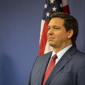 MIAMI, FL - JUNE 08: Florida Governor Ron DeSantis is seen during a press conference on June 8, 2020 in Miami, Florida. (Photo by Eva Marie Uzcategui/Getty Images)