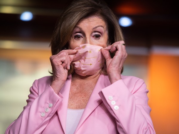 UNITED STATES - JUNE 18: Speaker of the House Nancy Pelosi, D-Calif., conducts a news conference in the Capitol Visitor Center on Thursday, June 18, 2020. (Photo By Tom Williams/CQ Roll Call/POOL)
