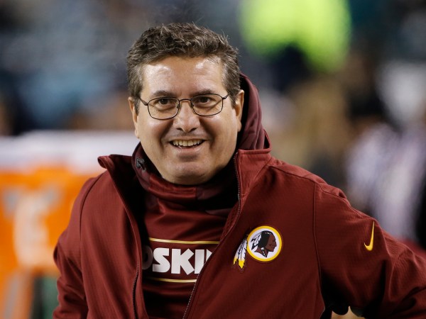 Washington Redskins owner Daniel Snyder walks the sidelines during an NFL football game against the Philadelphia Eagles, Saturday, Dec. 26, 2015, in Philadelphia.  (AP Photo/Matt Rourke)