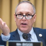 UNITED STATES - SEPTEMBER 24: Rep. Andy Biggs, R-Ariz., attends a hearing titled “Oversight of the Trump Administration’s Muslim Ban,” in Rayburn Building on Tuesday, September 24, 2019. The hearing was held jointly by the House Judiciary Subcommittee on Immigration and Citizenship and the Foreign Affairs’ Subcommittee on Oversight and Investigations. (Photo By Tom William/CQ Roll Call)