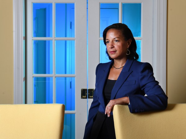 WASHINGTON, DC - SEPTEMBER 18: Former United States Ambassador to the United Nations and National Security Advisor, Susan Rice poses for a portrait at her home on Wednesday September 18, 2019 in Washington, DC. She has a new book coming out entitled, "Tough Love: My Story of the Things Worth Fighting For" (Photo by Matt McClain/The Washington Post)