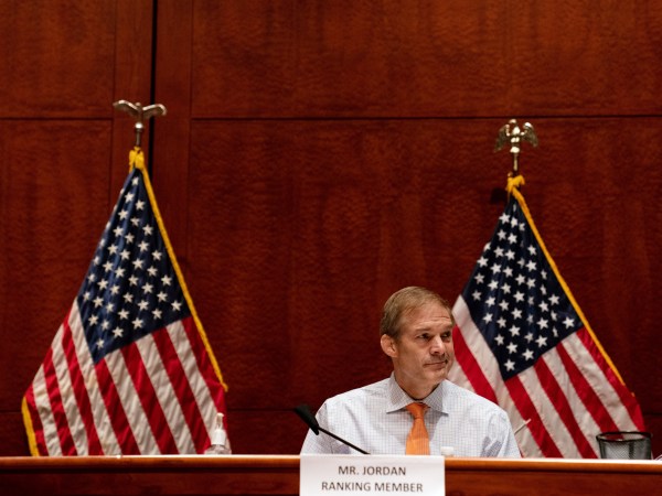House Judiciary Committee Ranking Member Jim Jordan (R-OH) listens before a hearing on ÒOversight of the Department of Justice: Political Interference and Threats to Prosecutorial IndependenceÓ on Capitol Hill in Washington DC on June 24th, 2020.