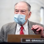 UNITED STATES - JULY 2: Sen. Chuck Grassley, R-Iowa, arrives for the Senate Judiciary Committee markup of the “Eliminating Abusive and Rampant Neglect of Interactive Technologies (EARN IT) Act of 2020,” and judicial nominations in Russell Building on Thursday, July 2, 2020.(Photo By Tom Williams/CQ Roll Call)