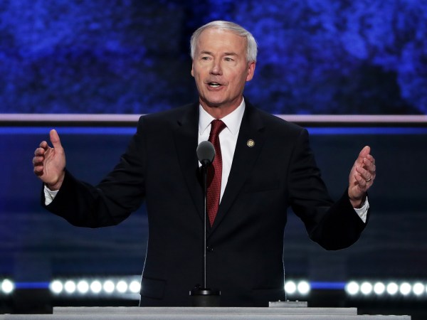CLEVELAND, OH - JULY 19:  on the second day of the Republican National Convention on July 19, 2016 at the Quicken Loans Arena in Cleveland, Ohio. Republican presidential candidate Donald Trump received the number of votes needed to secure the party's nomination. An estimated 50,000 people are expected in Cleveland, including hundreds of protesters and members of the media. The four-day Republican National Convention kicked off on July 18.  (Photo by Alex Wong/Getty Images)