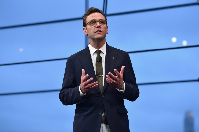James Murdoch speaks at National Geographic's Further Front Event at Jazz at Lincoln Center on April 19, 2017 in New York City. (Photo by Bryan Bedder/Getty Images for National Geographic)