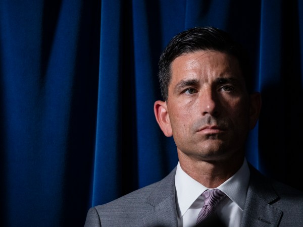 WASHINGTON, DC - JULY 21: Secretary of Homeland Security Chad Wolf speaks during a press conference on the actions taken by Customs and Border Protection and Homeland Security agents in Portland during continued protests at the US Customs and Border Patrol headquarters on July 21, 2020 in Washington, DC. (Photo by Samuel Corum/Getty Images) *** Local Caption *** Chad Wolf