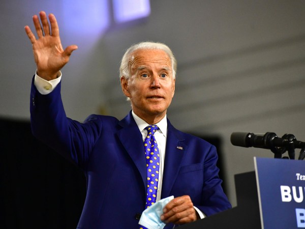 WILMINGTON, DE - JULY 28:  Presumptive Democratic presidential nominee former Vice President Joe Biden delivers a speech at the William “Hicks” Anderson Community Center, on July 28, 2020 in Wilmington, Delaware. Biden addressed the fourth component of his “Build Back Better” economic recovery plan for working families, how his plan will address systemic racism and advance racial economic equity in the United States.  (Photo by Mark Makela/Getty Images)