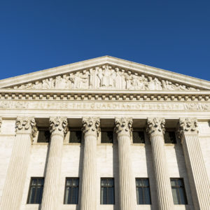 CAPITOL HILL, WASHINGTON DC, DISTRICT OF COLUMBIA, UNITED STATES - 2013/06/01: Supreme Court Building, eastern facade. (Photo by John Greim/LightRocket via Getty Images)