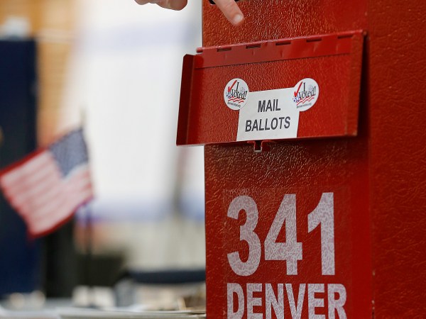 NEDERLAND, CO -  NOVEMBER 6:  Colorado is considered by most experts to be a key battleground state in this year's election. (Photo by Marc Piscotty/Getty Images) *** Local Caption *** Person