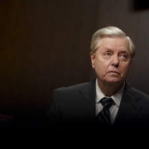 Senator Lindsey Graham, a Republican from South Carolina and chairman of the Senate Judiciary Committee, waits to begin a hearing in Washington, D.C., U.S., on Wednesday, Sept. 30, 2020. The committee is exploring the Federal Bureau of Investigation’s investigation of the 2016 Trump campaign and Russian election interference. Photographer: Stefani Reynolds/Bloomberg