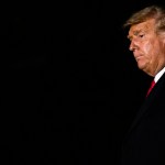 WASHINGTON, DC - OCTOBER 19: US President Donald Trump returns to the White House after multiple campaign stops over the weekend on October 19, 2020 in Washington, DC. With only a couple of weeks left before the 2020 Presidential Election the President is campaigning heavily in key states. (Photo by Samuel Corum/Getty Images)