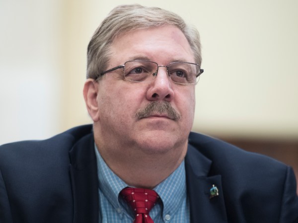 UNITED STATES - JUNE 20: Jim Condos, Vermont secretary of state, testifies during a Senate Rules and Administration Committee hearing in Russell Building titled "Election Security Preparations: A State and Local Perspective," on June 20, 2018. (Photo By Tom Williams/CQ Roll Call)