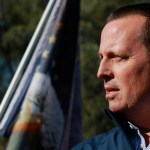 Former Director of National Intelligence Ric Grenell speaks to the news media during a press conference by members of Donald J. Trump for President, Inc., outside Clark County Election Department on November 5, 2020, in North Las Vegas. (Photo by Ronda Churchill / AFP)