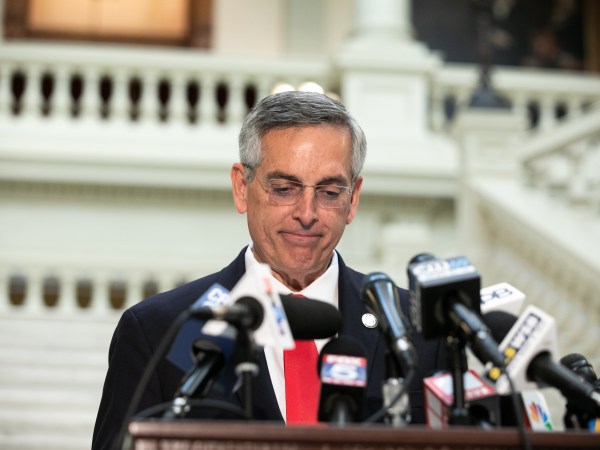 ATLANTA, GA - NOVEMBER 06: Georgia Secretary of State Ben Raffensperger holds a press conference on the status of ballot counting on November 6, 2020 in Atlanta, Georgia. The 2020 presidential race between incumbent U.S. President Donald Trump and Democratic nominee Joe Biden is still too close to call with outstanding ballots in a number of states including Georgia. (Photo by Jessica McGowan/Getty Images)