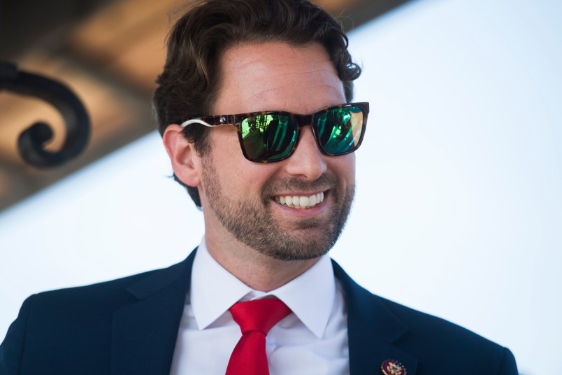 UNITED STATES - SEPTEMBER 11: Rep. Joe Cunningham, D-S.C., is seen before a news conference at the House Triangle on legislation that would ban offshore drilling September 11, 2019. (Photo By Tom Williams/CQ Roll Call)