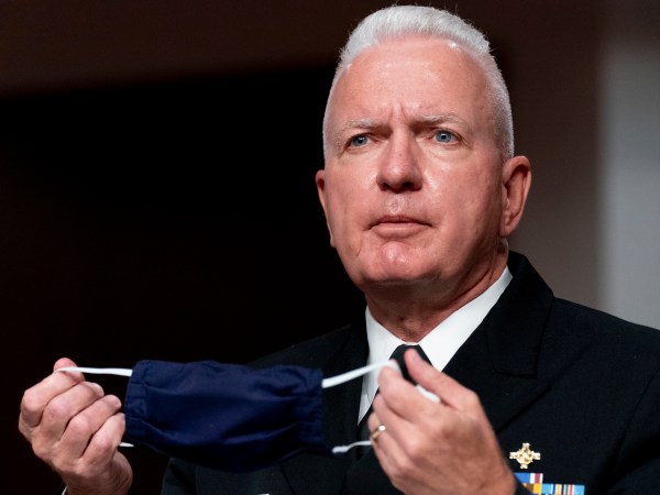 Assistant Secretary of Health and Human Services for Health Adm. Brett Giroir speaks at a Senate Appropriations subcommittee hearing on a “Review of Coronavirus Response Efforts” on Capitol Hill, Wednesday, Sept. 16, 2020, in Washington. (AP Photo/Andrew Harnik, Pool)
