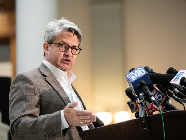 ATLANTA, GA - NOVEMBER 06: Gabriel Sterling, Voting Systems Manager for the Georgia Secretary of State's office, answers questions during a press conference on the status of ballot counting on November 6, 2020 in Atlanta, Georgia. The 2020 presidential race between incumbent U.S. President Donald Trump and Democratic nominee Joe Biden is still too close to call with outstanding ballots in a number of states including Georgia. (Photo by Jessica McGowan/Getty Images)