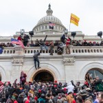 WASHINGTON DC, DISTRICT OF COLUMBIA, UNITED STATES - 2021/01/06: Protesters seen all over Capitol building where pro-Trump supporters riot and breached the Capitol. Rioters broke windows and breached the Capitol building in an attempt to overthrow the results of the 2020 election. Police used batons and tear gas grenades to eventually disperse the crowd. Rioters used metal bars and tear gas as well against the police. (Photo by Lev Radin/Pacific Press/LightRocket via Getty Images)