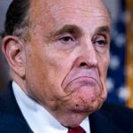 UNITED STATES - NOVEMBER 19 (FILE): Rudolph Giuliani, attorney for President Donald Trump, conducts a news conference at the Republican National Committee on lawsuits regarding the outcome of the 2020 presidential election on Thursday, November 19, 2020. (Photo By Tom Williams/CQ Roll Call)