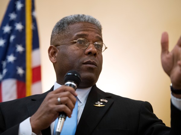 UNITED STATES - AUGUST 23:  Rep. Allen West, R-Fla., of Florida’s 18th District, speaks to a meeting of the Independent Insurance Agents of Palm Beach County, in West Palm Beach, Fla.  West is running against democrat Patrick Murphy.  (Photo By Tom Williams/CQ Roll Call)