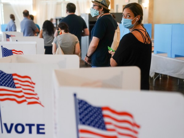 ATLANTA, GA - JUNE 09: People wait in line to vote in Georgia’s Primary Election on June 9, 2020 in Atlanta, Georgia. (Photo by Elijah Nouvelage/Getty Images)