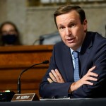 Sen. Chris Murphy, D-Conn., speaks during a Senate Foreign Relations Committee hearing on Capitol Hill in Washington, Thursday, Sept. 24, 2020, on U.S. policy in a changing Middle East. (AP Photo/Susan Walsh, Pool)