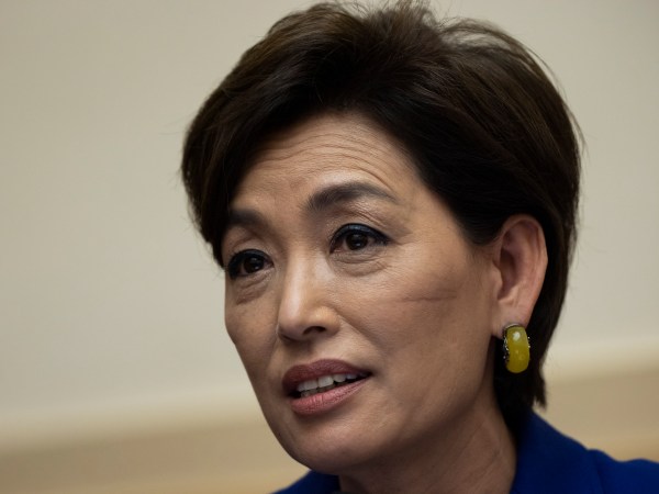 Representative Young Kim, a Republican from California, speaks during a hearing in Washington, D.C., U.S., on Wednesday, March 10, 2021. The Biden administration is considering withdrawing all troops from Afghanistan by May 1 as it leans on President Ashraf Ghani to accelerate peace talks with the Taliban, including by supporting a proposal for six-nation discussions that include Iran. Photographer: Ting Shen/Bloomberg