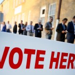 FORT WORTH, TX - MARCH 1: Voters line up to cast their ballots on Super Tuesday March 1, 2016 in Fort Worth, Texas. (Photo by Ron Jenkins/Getty Images)